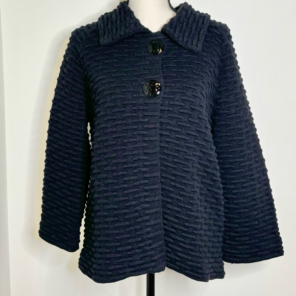 JM Collection black sweater/jacket - Picture 1 of 2